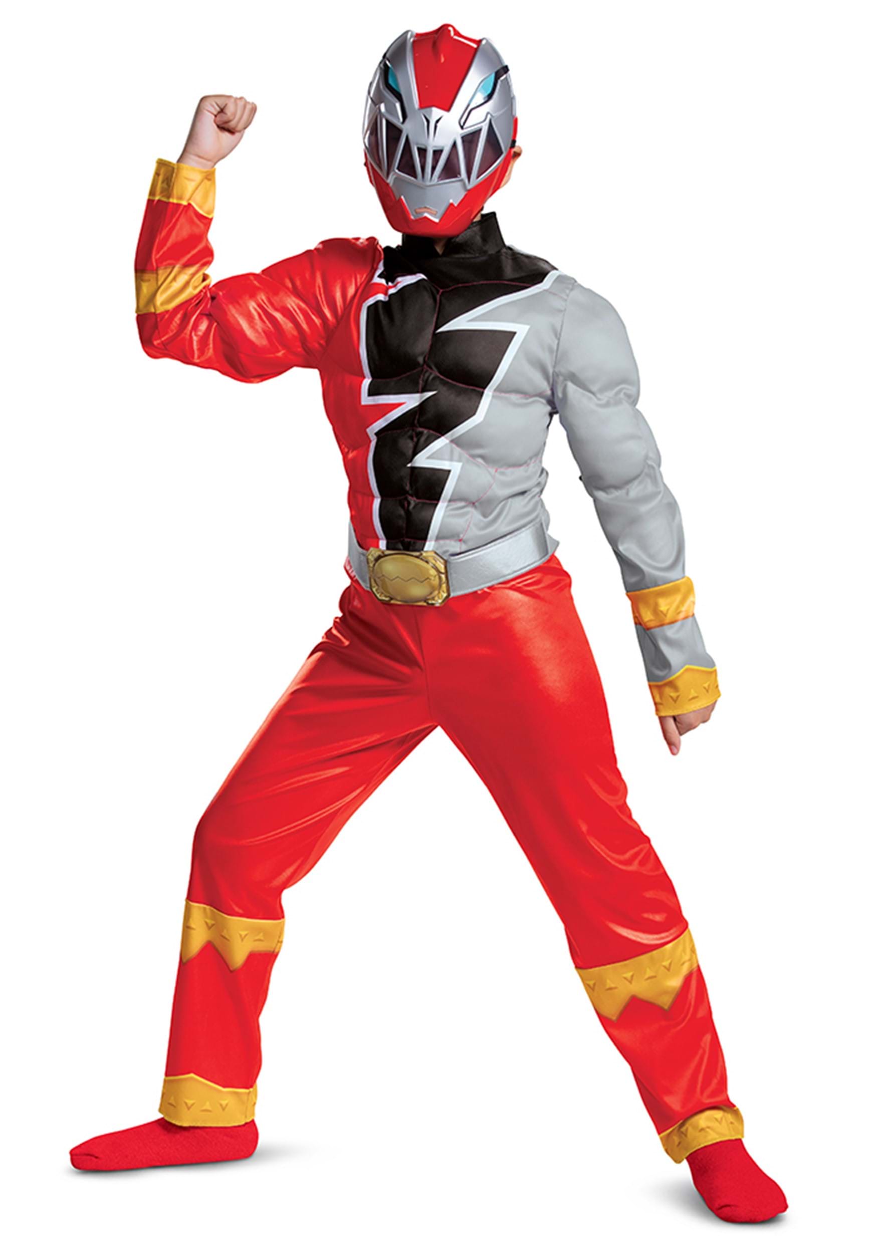 Photos - Fancy Dress Power Disguise  Rangers Dino Fury Red Ranger Kid's Costume Black/Red 