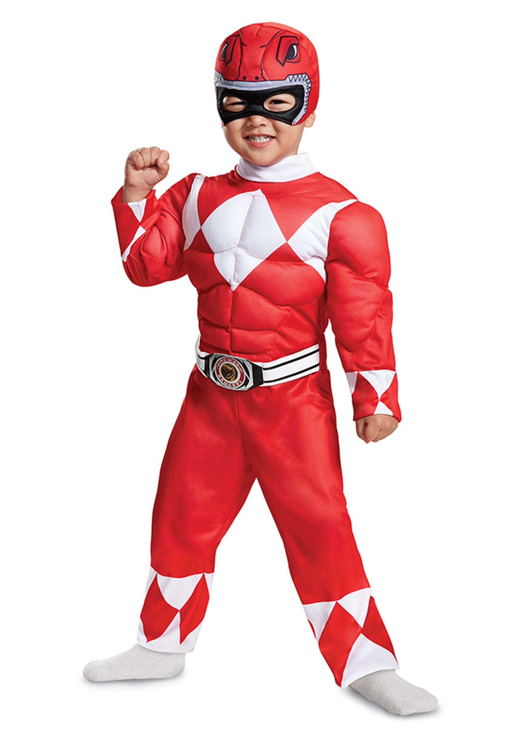 Infant or Toddler Power Rangers Red Ranger Muscle Costume