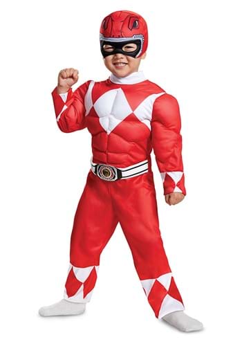 Toddler Power Rangers Red Ranger Muscle Costume