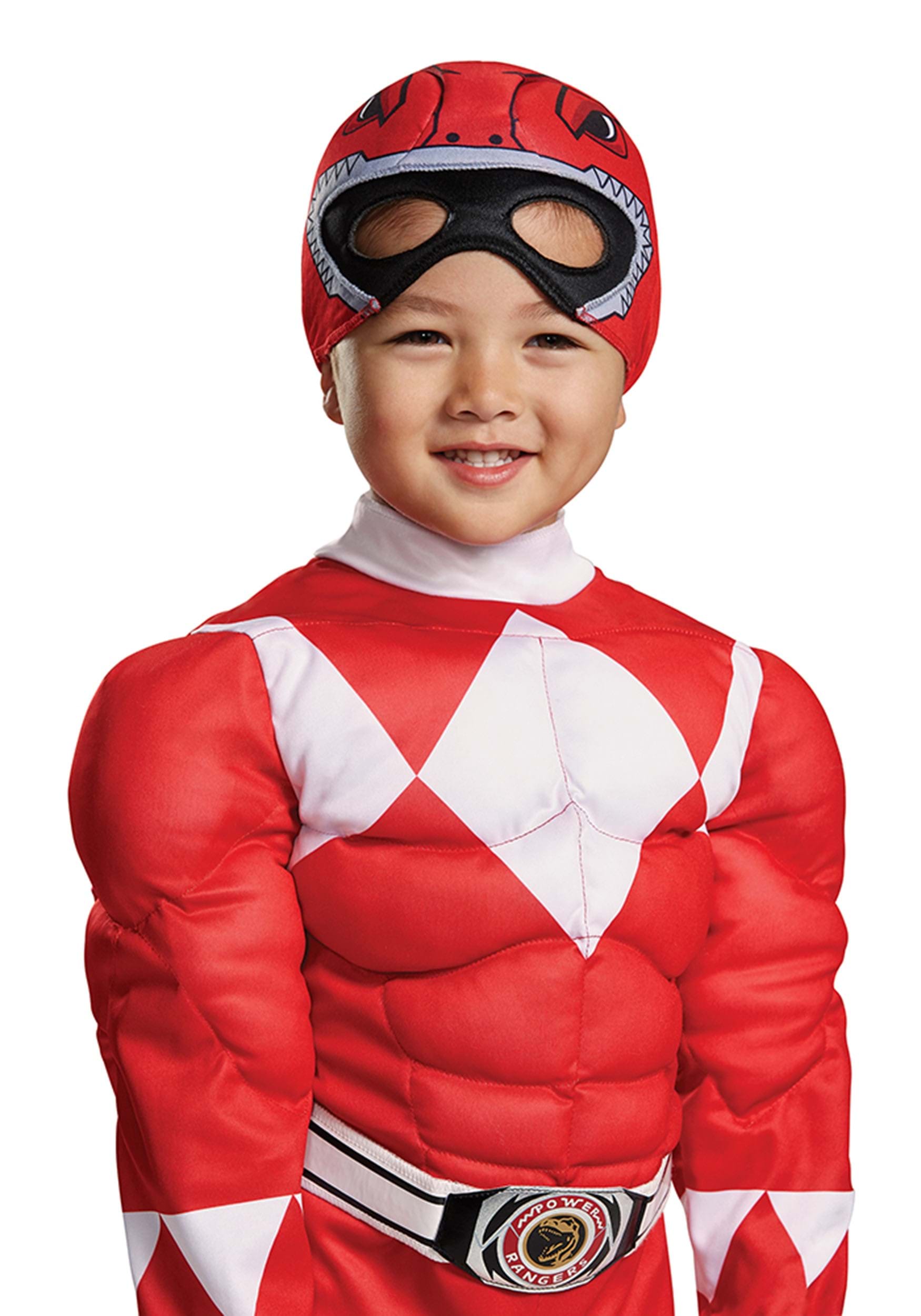 Infant Or Toddler Power Rangers Red Ranger Muscle Costume