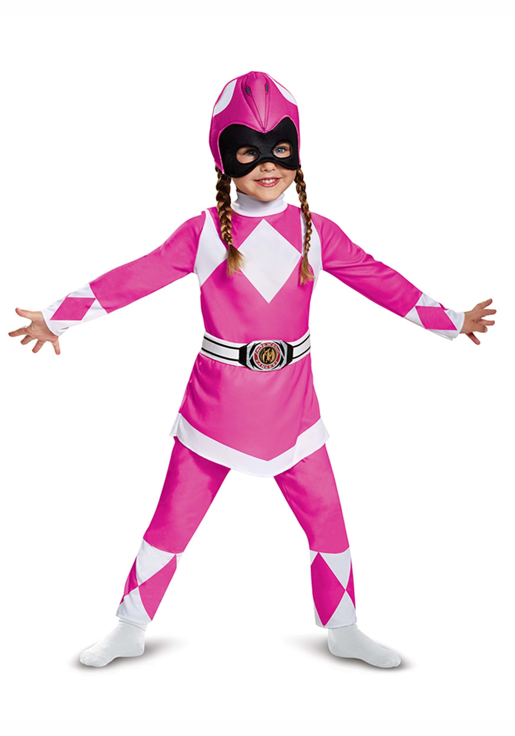 Kid Power Rangers Pink Ranger Muscle Costume