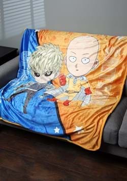 One Punch Man- SD Group Sublimation Throw Blanket-update