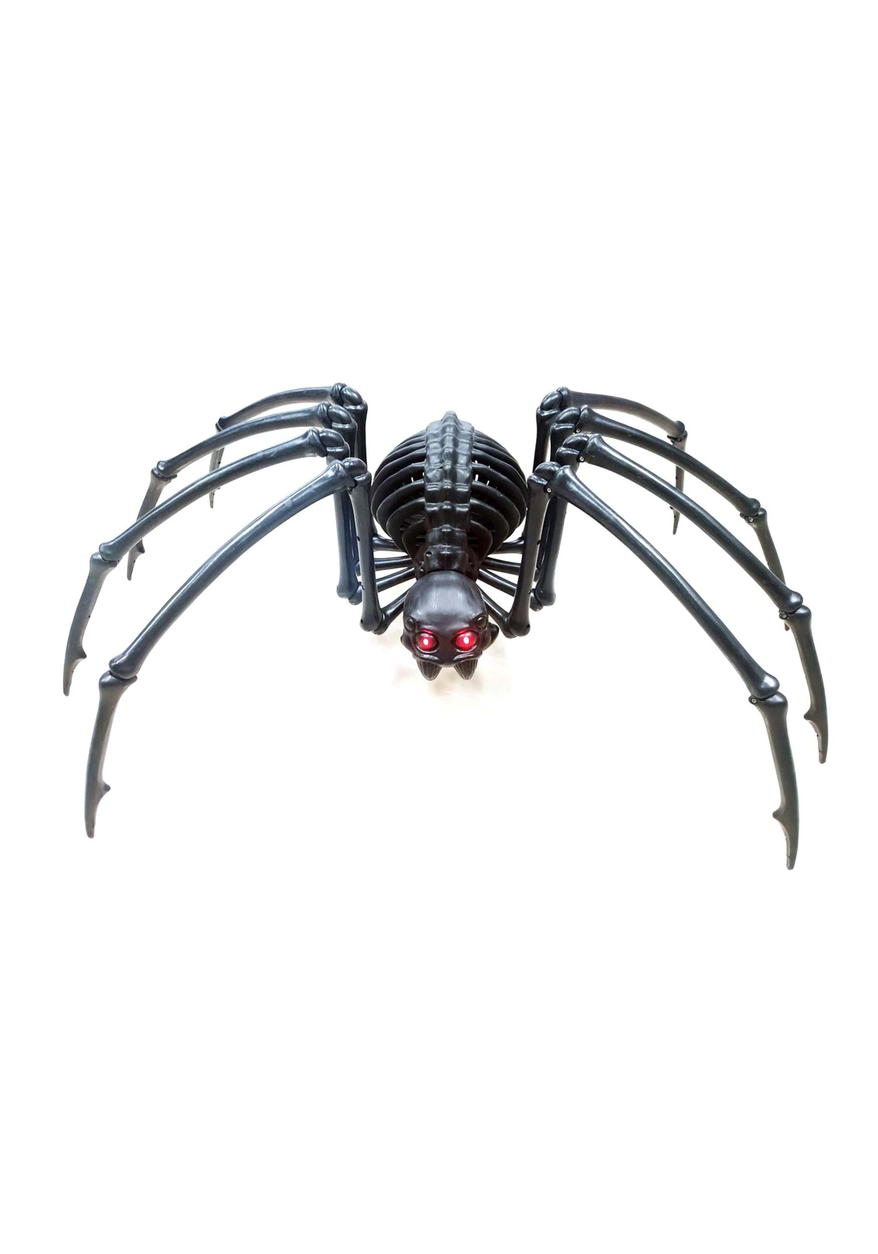 40-Inch Black Skeleton Spider with Light-Up Eyes