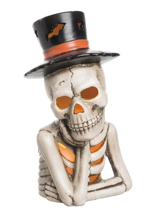 11 Inch Light Up Top Hat Skeleton