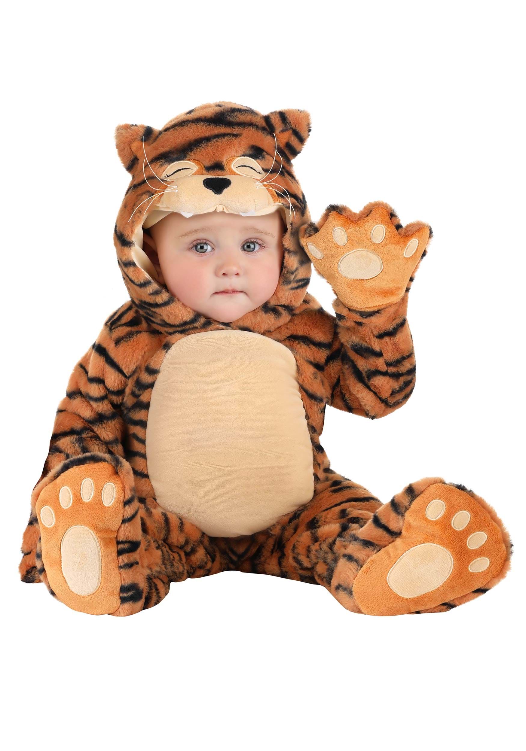 Photos - Fancy Dress FUN Costumes Striped Tiger Infant Costume Black/Brown FUN3249IN