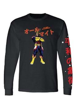 My Hero Academia Mens All Might Long Sleeve Shirt