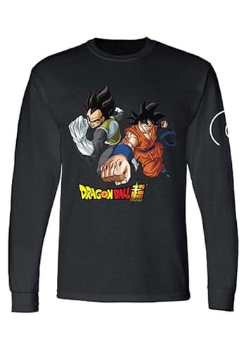 Dragon Ball Super Goku and Vegeta Mens Long Sleeve Shirt