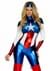 Plus Size Women's American Superhero Costume Alt 1