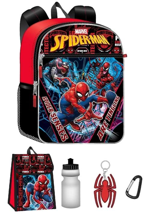 Spider Man 5 Pc Backpack Set