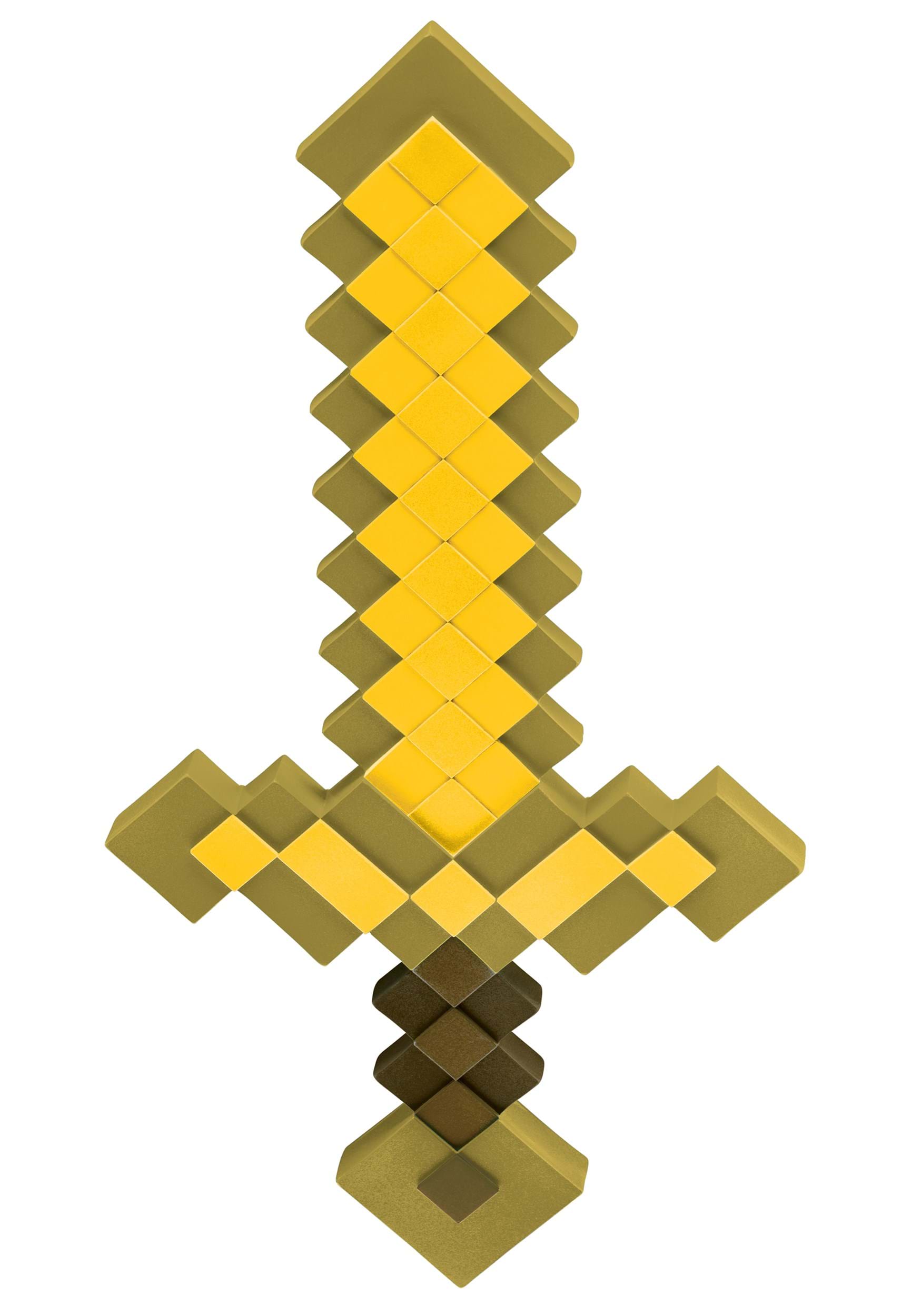 Gold Sword Minecraft Accessory