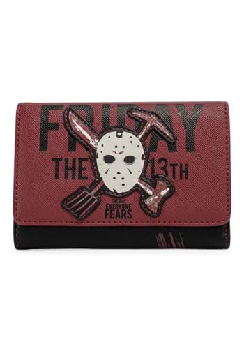 Loungefly Friday the 13th Jason Mask Trifold Walle-0