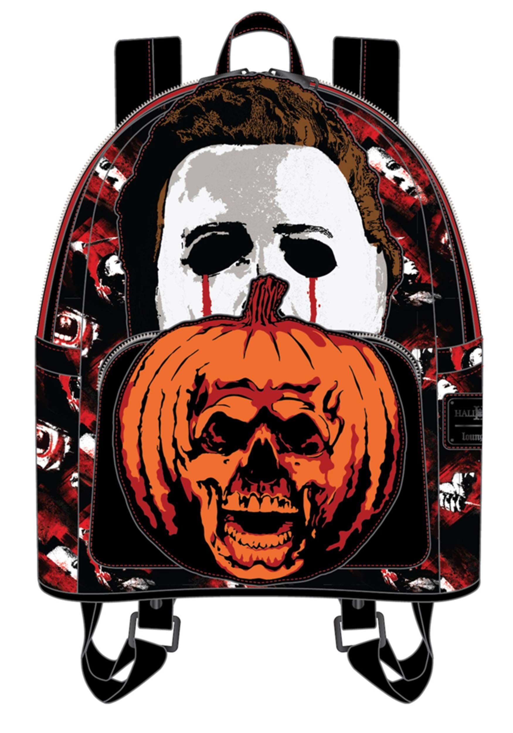 Halloween 2 Michael Myers Pumpkin Loungefly Mini Backpack