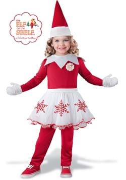 Girls Elf on the Shelf Toddler Costume