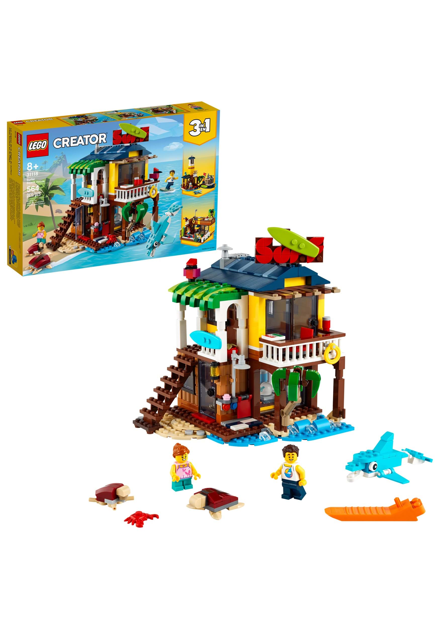 Surfer Beach House LEGO Creator Set
