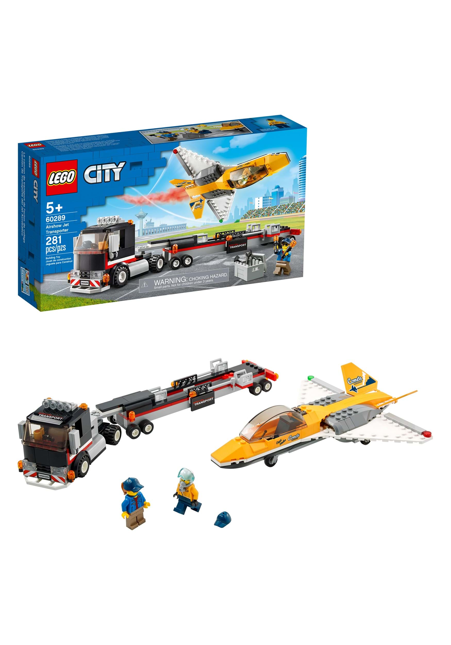 Airshow Jet Transporter Building LEGO City Set