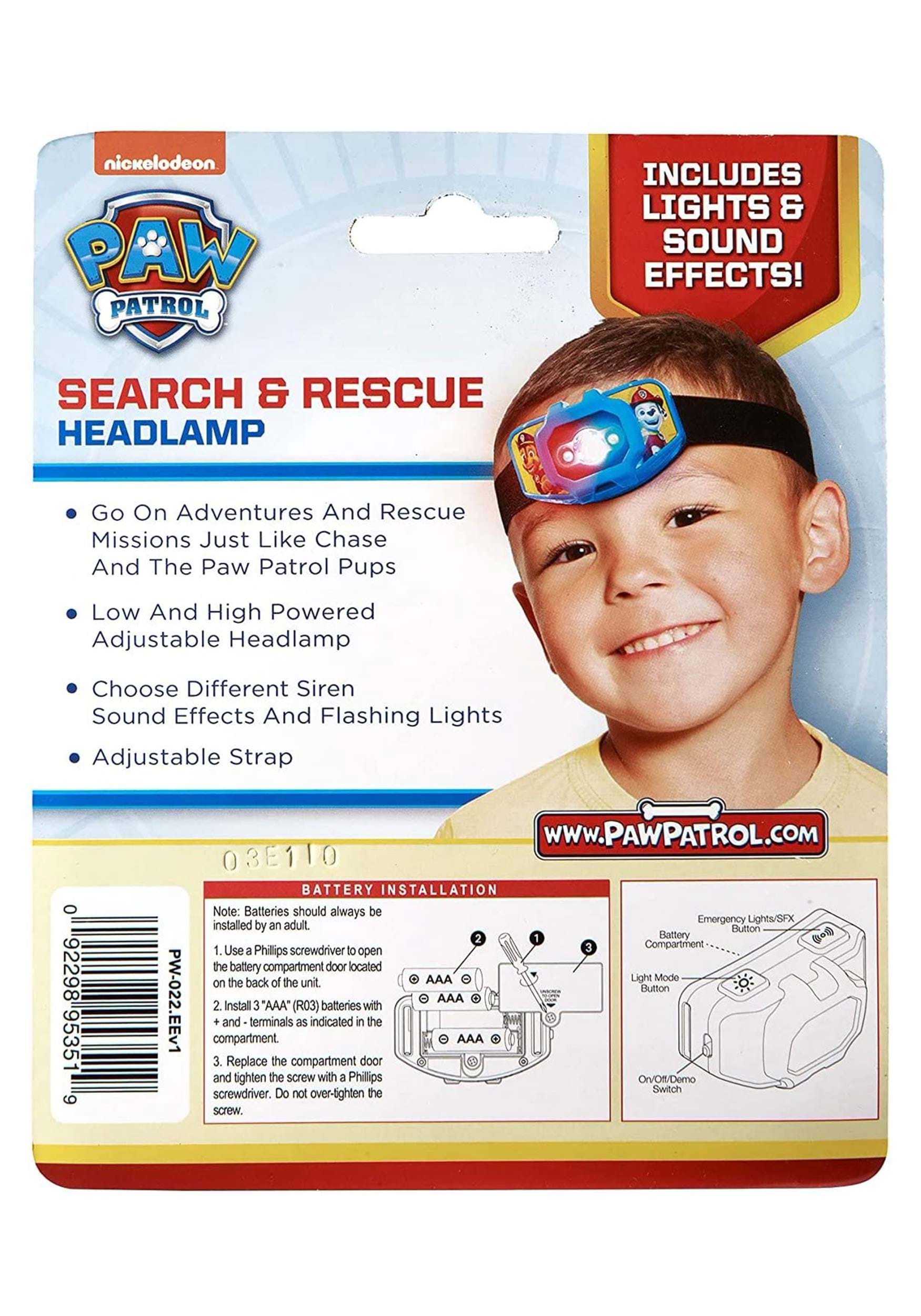 Search and Rescue Headlamp Paw Patrol
