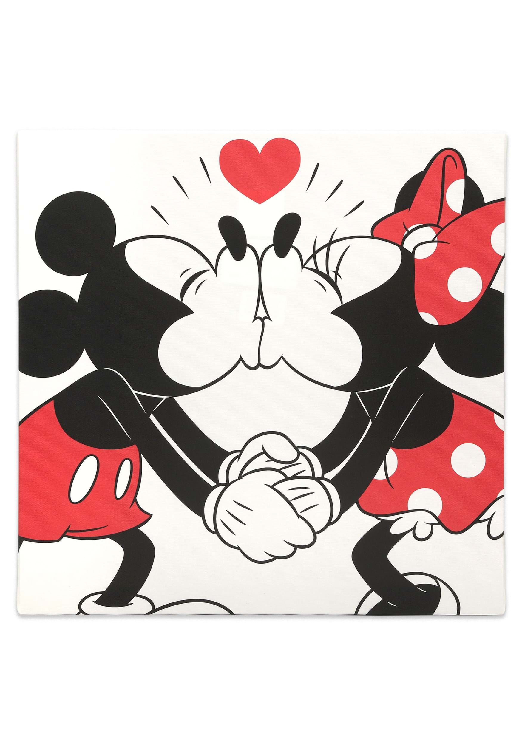 Mickey Mouse & Minnie Mouse Kiss Canvas Wall Decoration