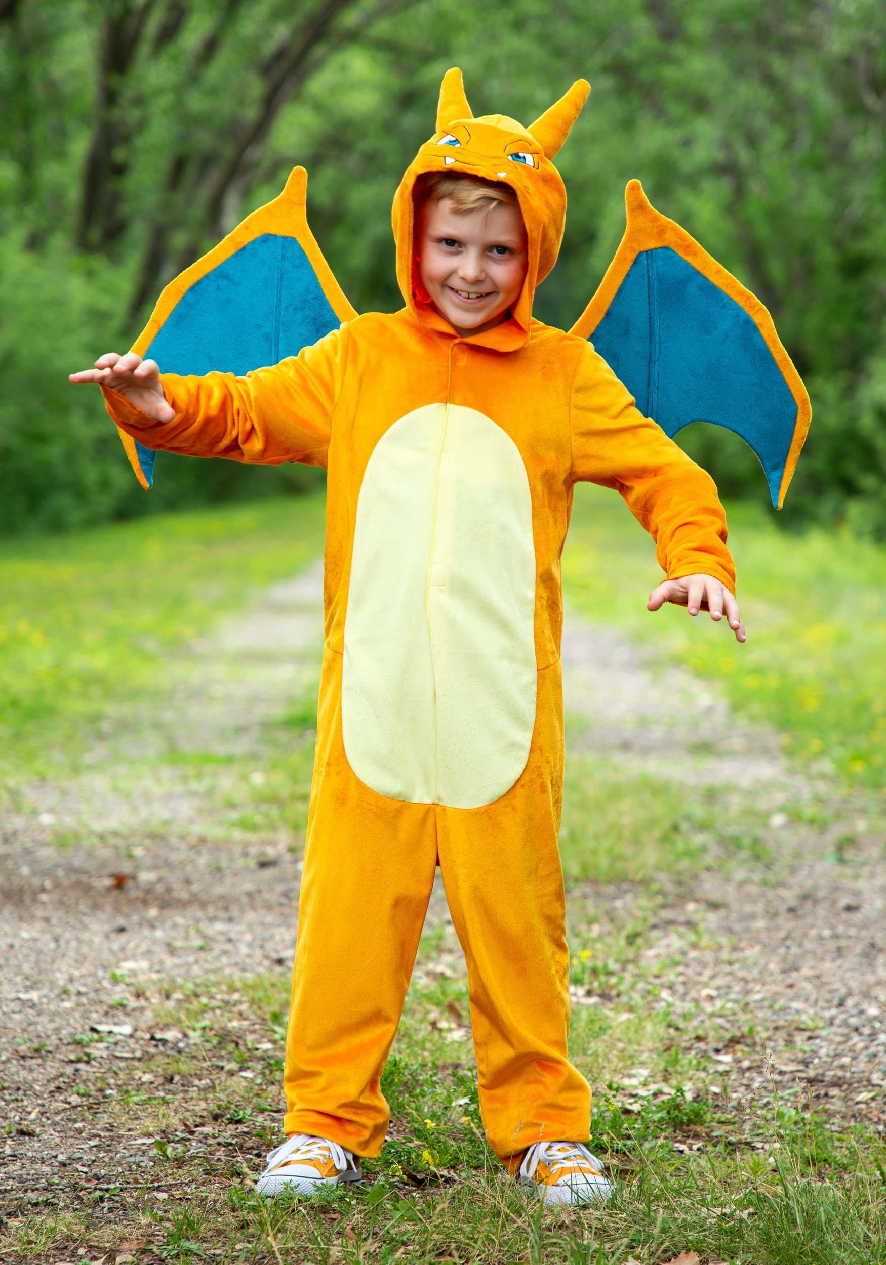 Photos - Fancy Dress Deluxe Disguise Limited Kid's Pokémon Charizard  Costume Orange/Yellow& 