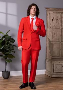 Mens Suitmeister Solid Red Suit
