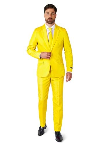 Mens Suitmeister Solid Yellow Suit