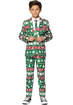 Suitmeister Christmas Tree Boys Green Nordic Suit