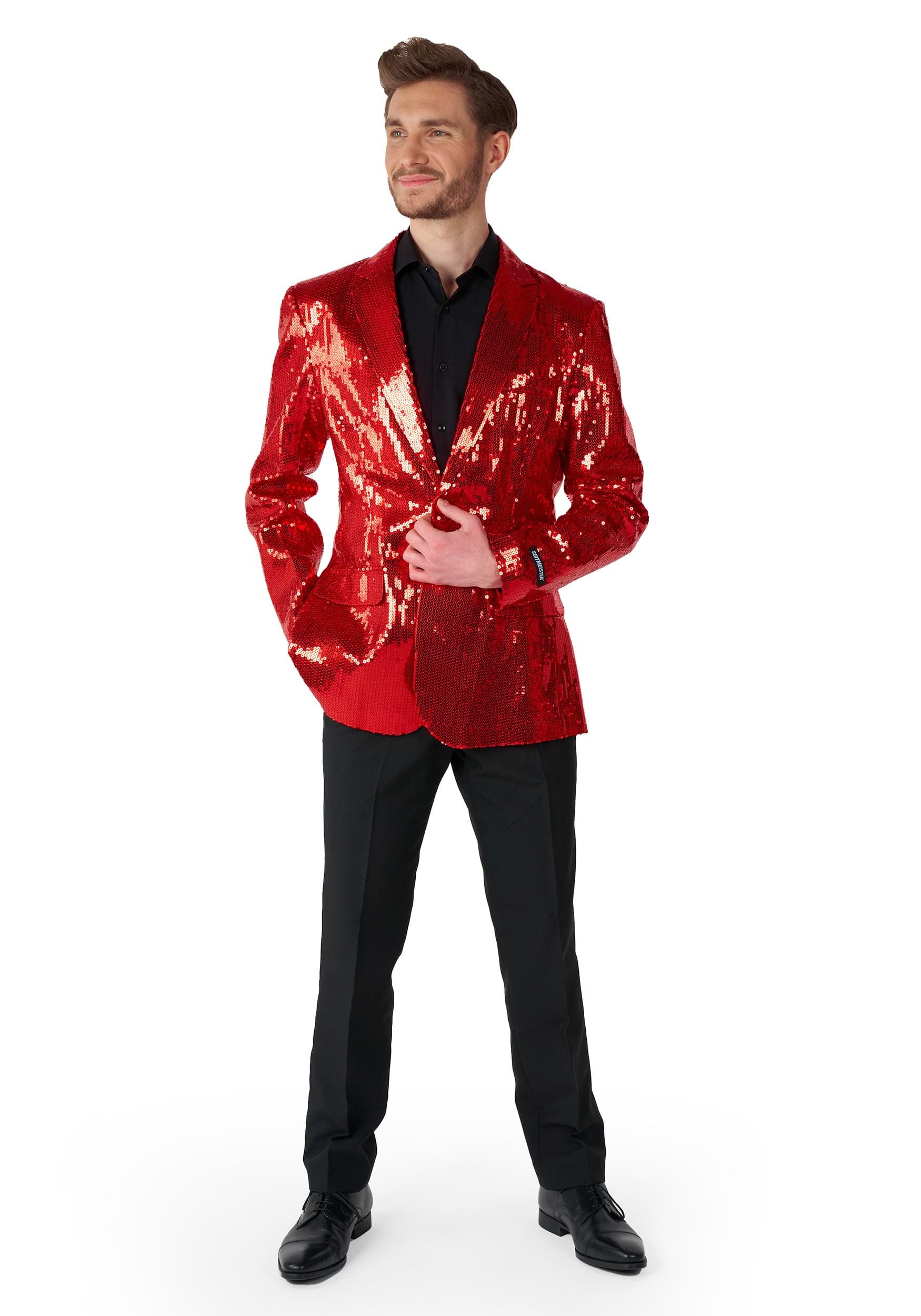 Suitmeister Sequins Red Blazer