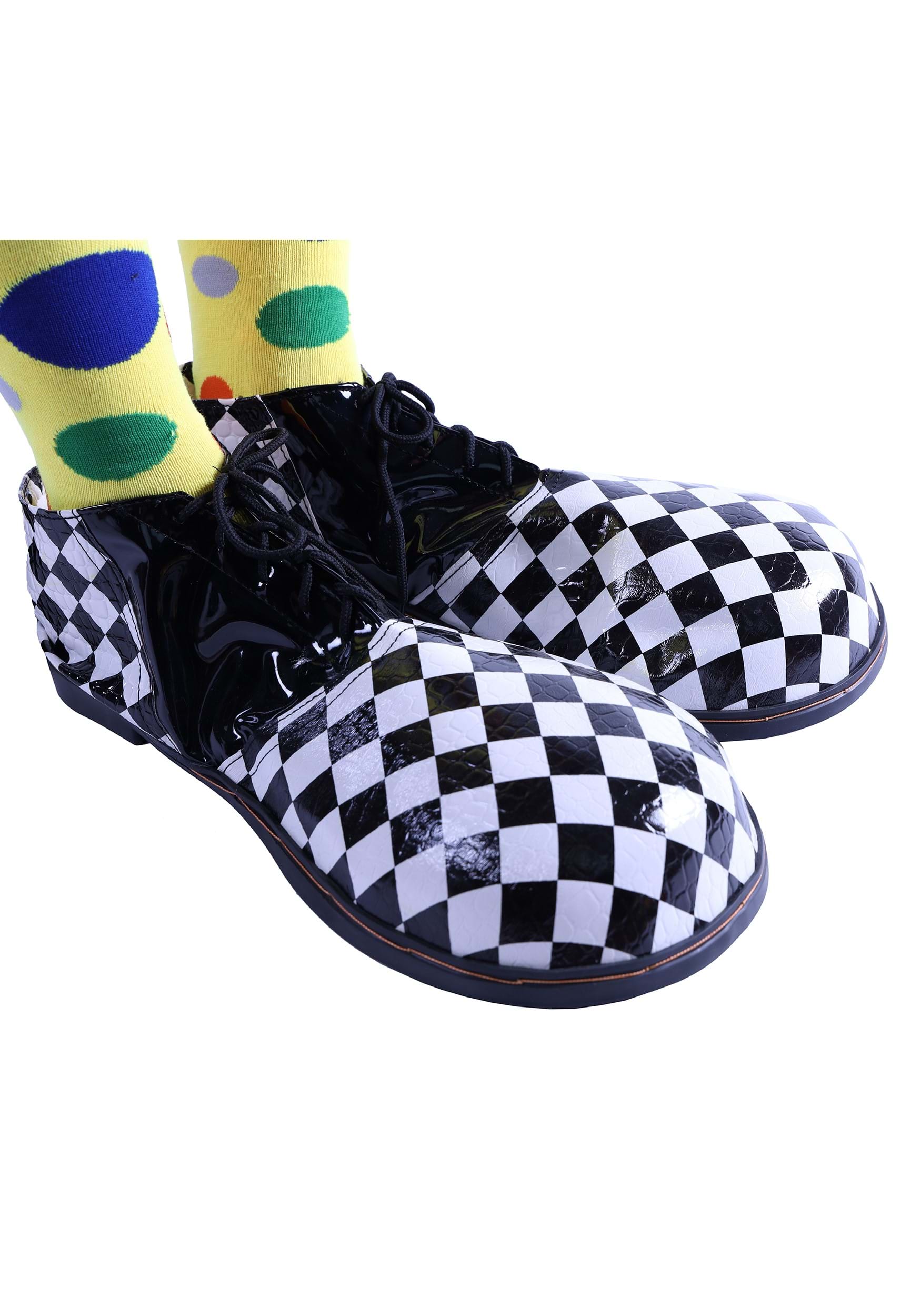 Checkered Adult Jumbo Clown Shoe