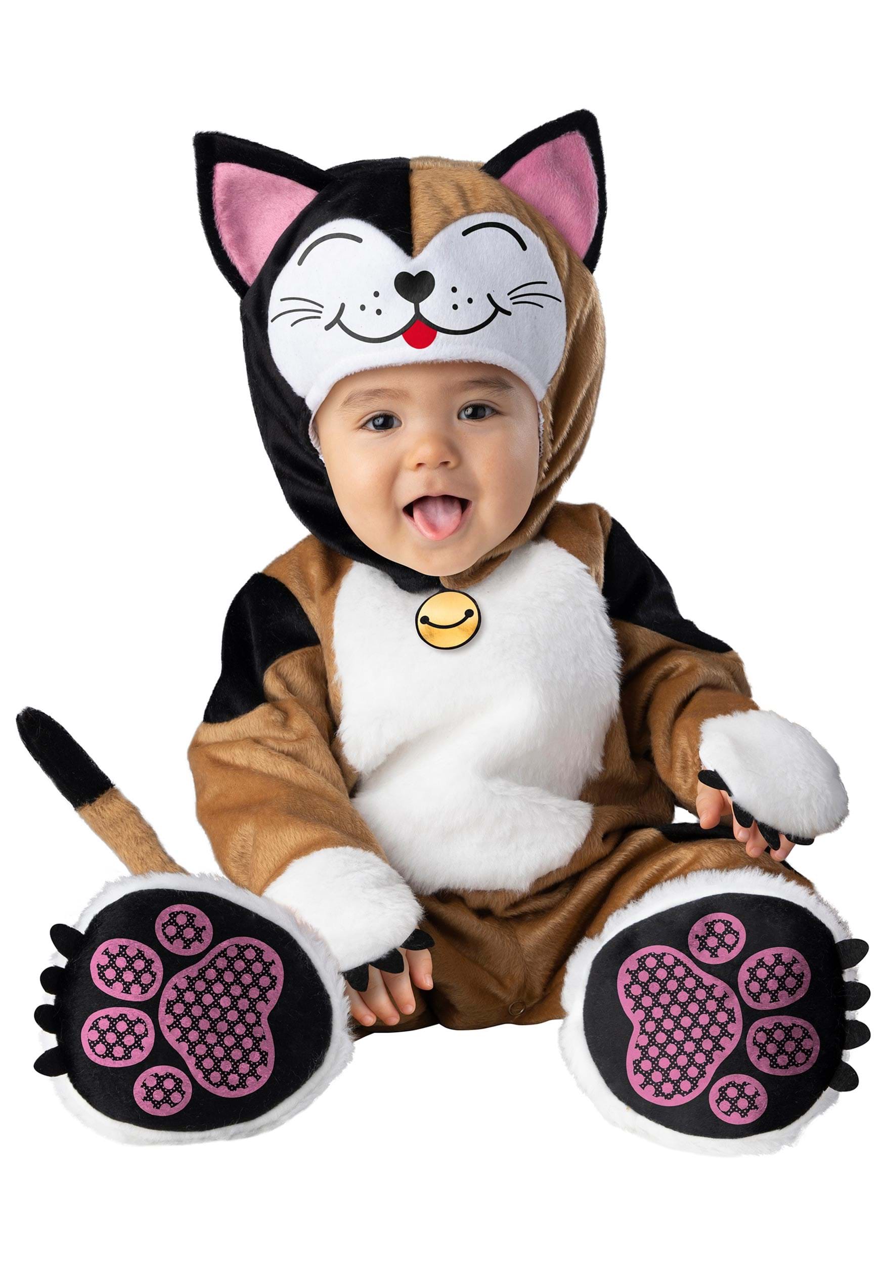 Photos - Fancy Dress CATerpillar Fun World Lil' Cat Infant Costume Black/Pink/Beige INCK6105 
