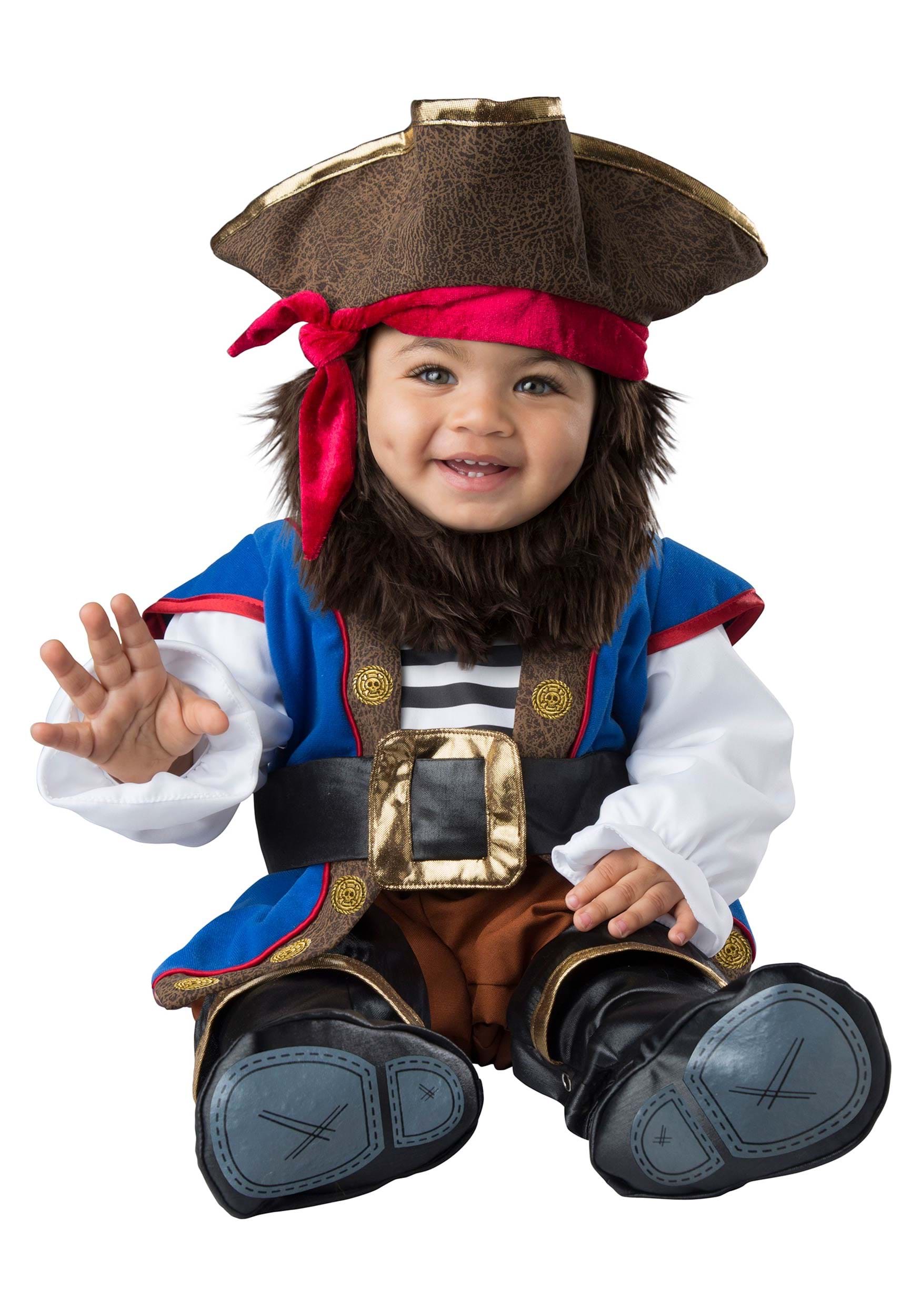 Photos - Fancy Dress Fun World Lil' Swashbuckler Infant Pirate Costume Blue/Brown/Red I