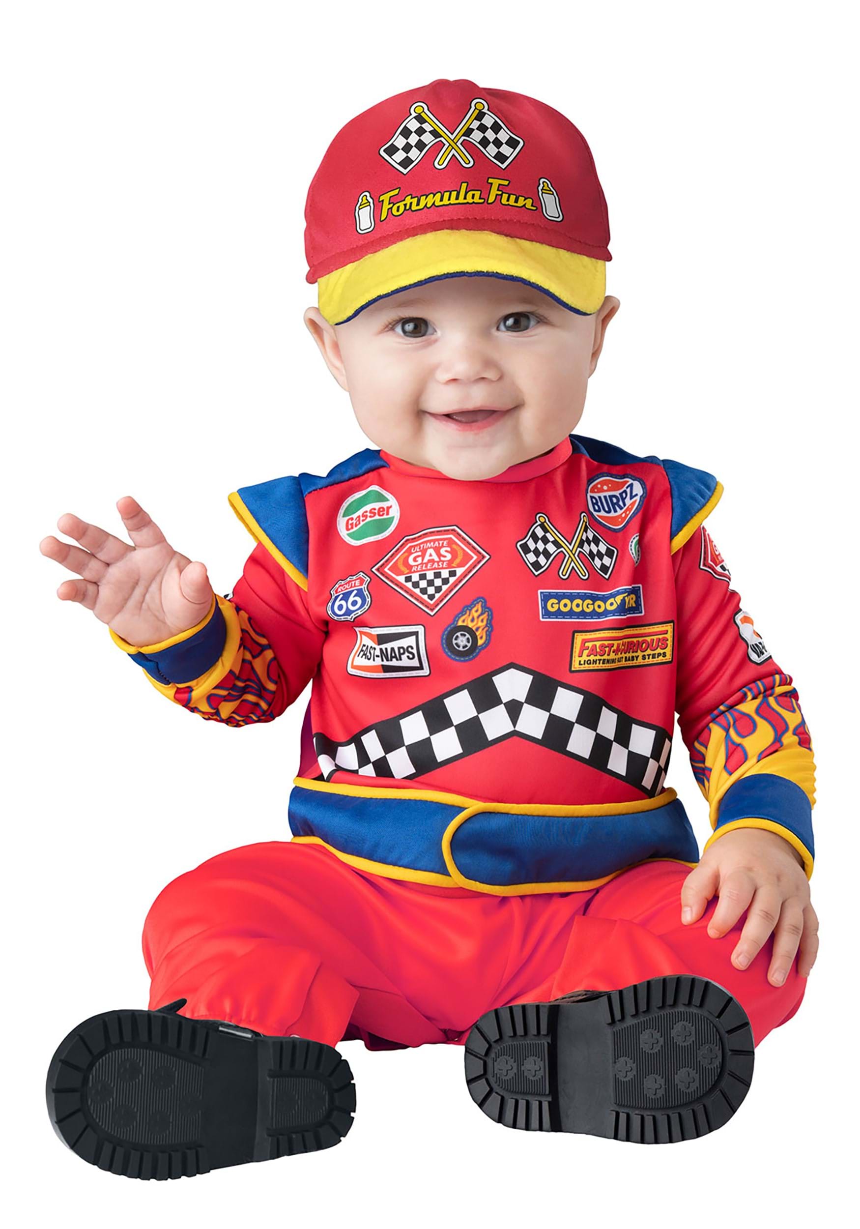 Photos - Fancy Dress Fun World Burnin' Rubber Costume for Infants | Infant Costumes Blue/Or