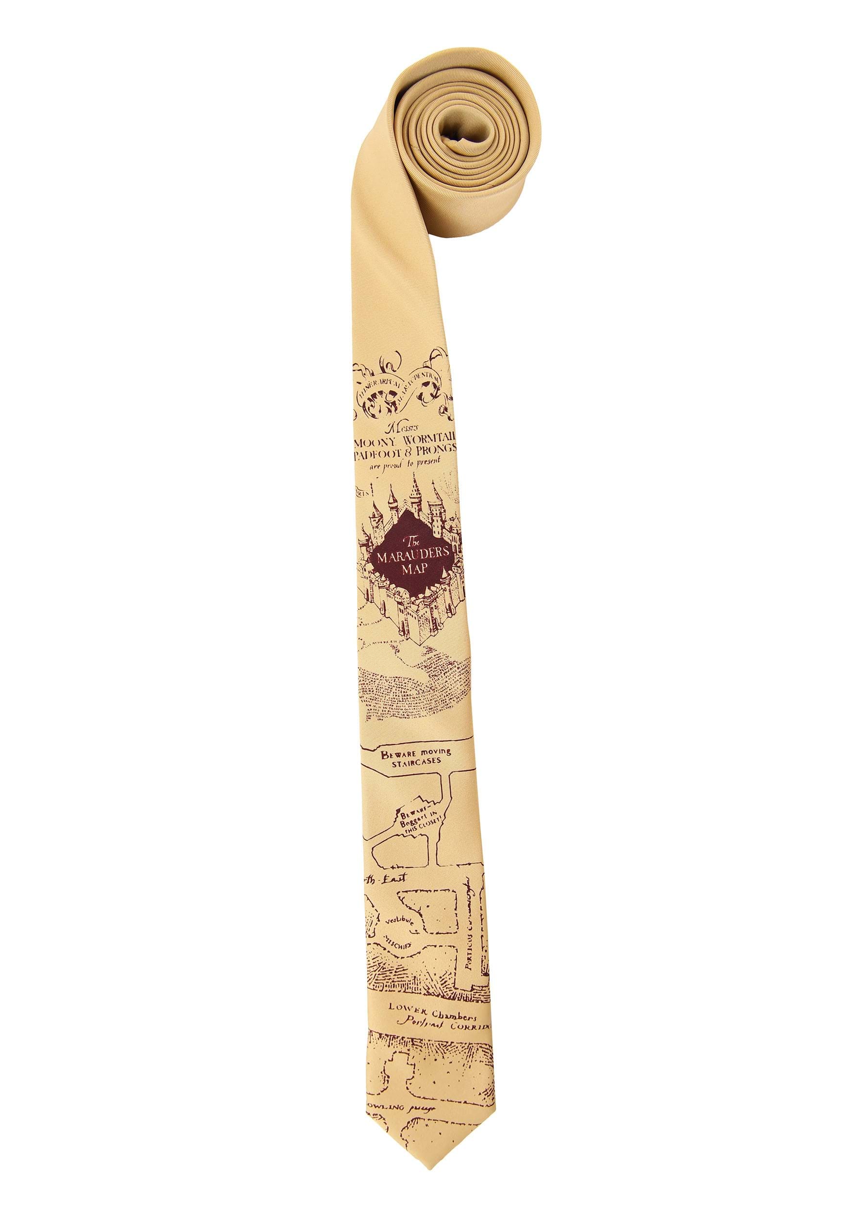 Harry Potter Marauders Map Necktie