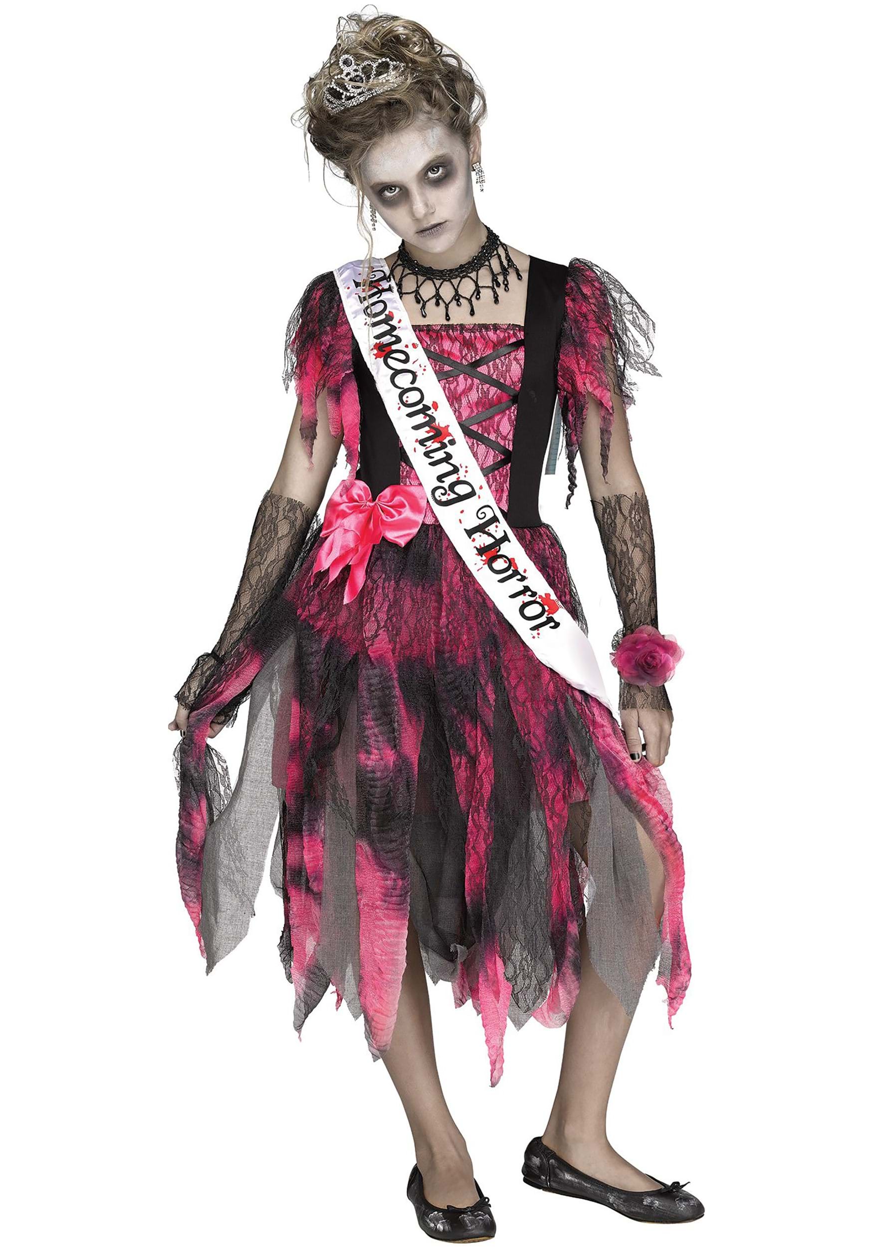 Uitbeelding januari succes Homecoming Queen Horror Girls Costume
