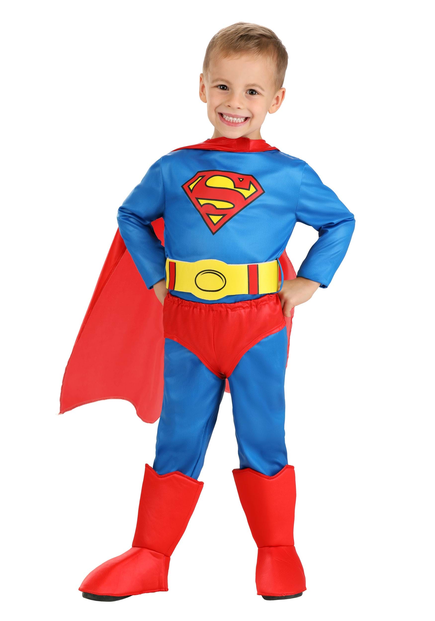 Photos - Fancy Dress Toddler Jerry Leigh Classic Superman  Costume | DC Comics Costumes Blue/ 
