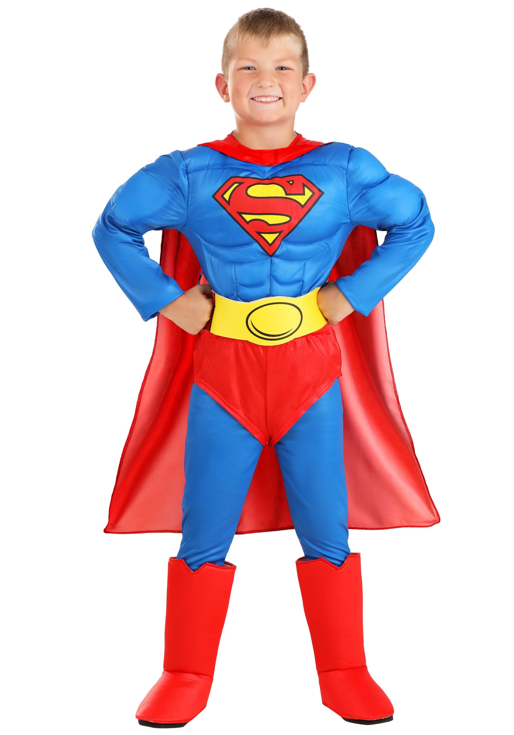 Photos - Fancy Dress Classic Jerry Leigh Kids  Superman Deluxe Costume Blue/Red/Yellow J 