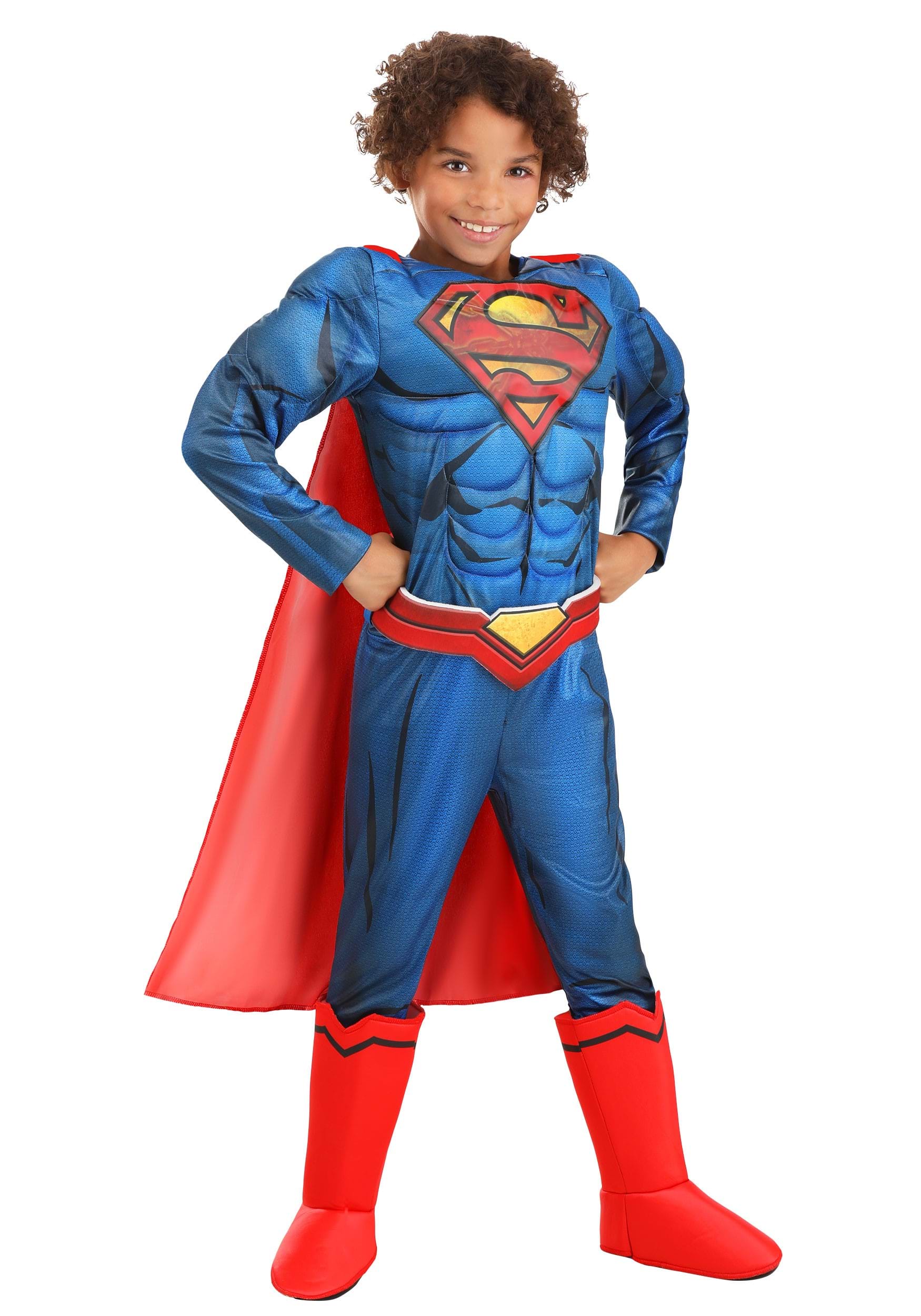 Photos - Fancy Dress DC Jerry Leigh Kids  Comics Superman Deluxe Costume Red/Blue JLJLF1009C 