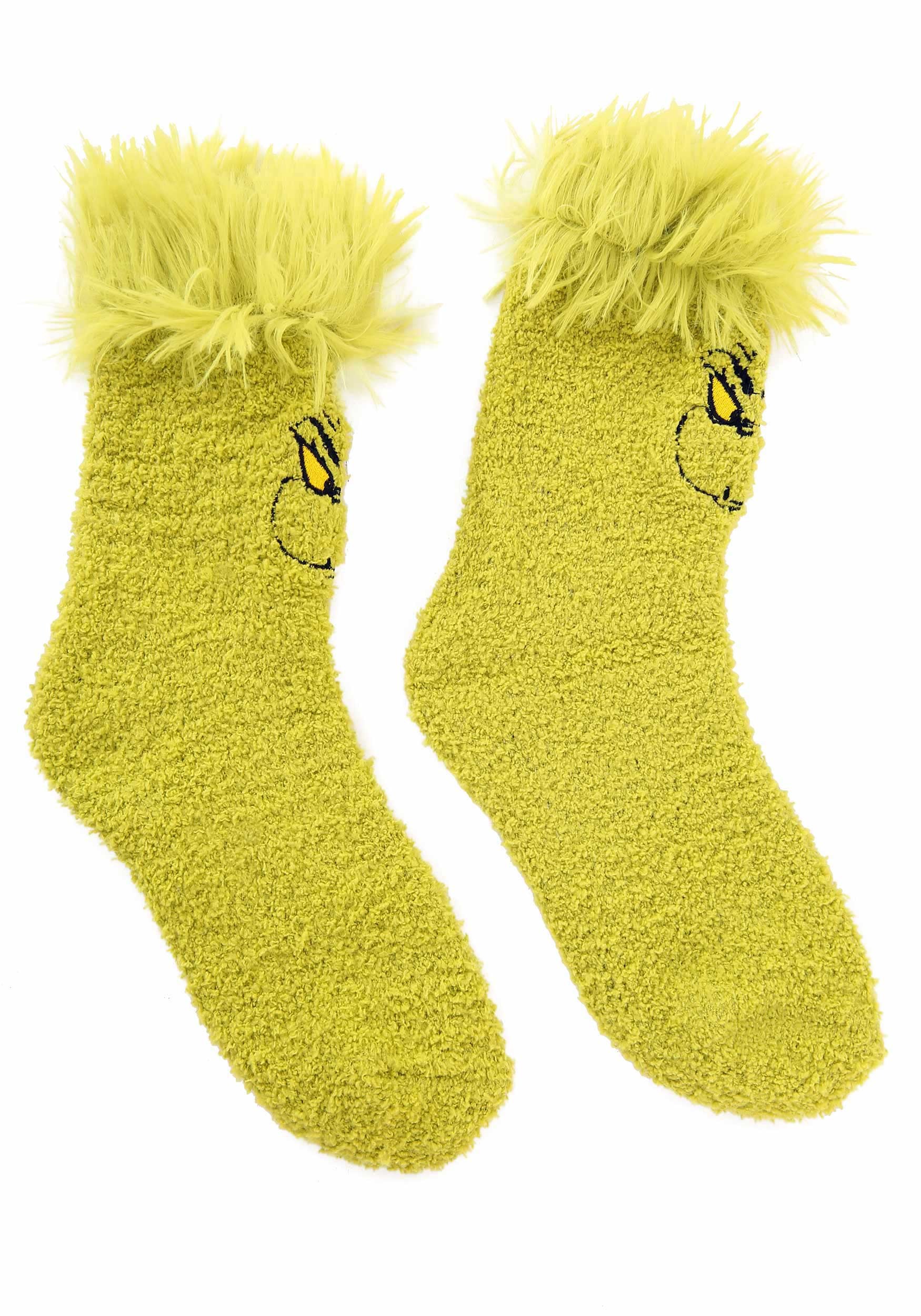 Grinch Fuzzy Socks | Dr. Seuss Gifts