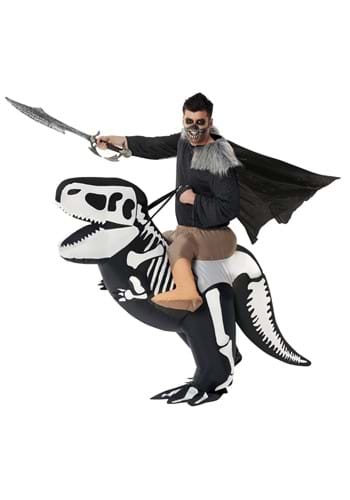 Skeleton T-Rex Ride On Inflatable Adult Costume