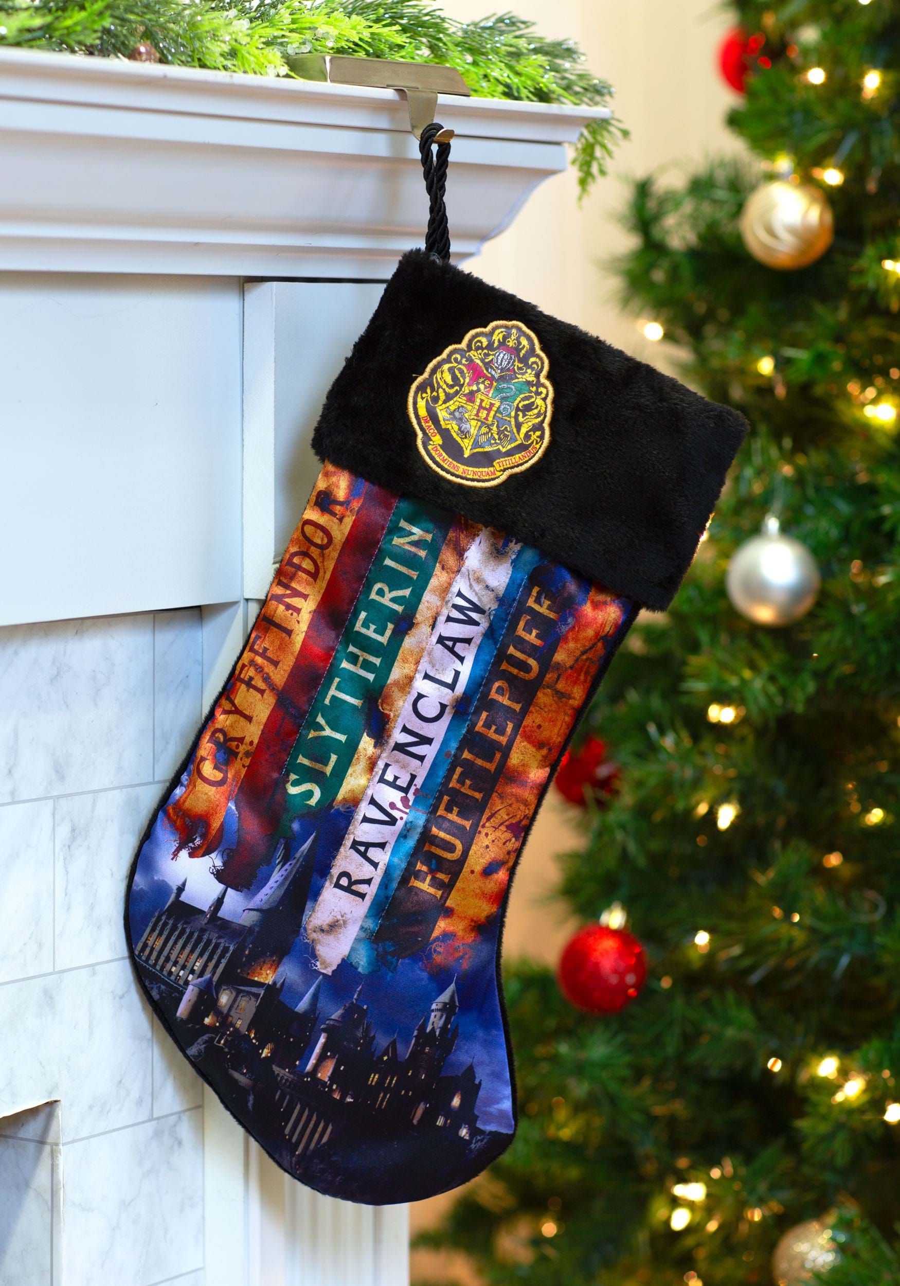19" Hogwarts Banner Harry Potter Printed Christmas Stocking