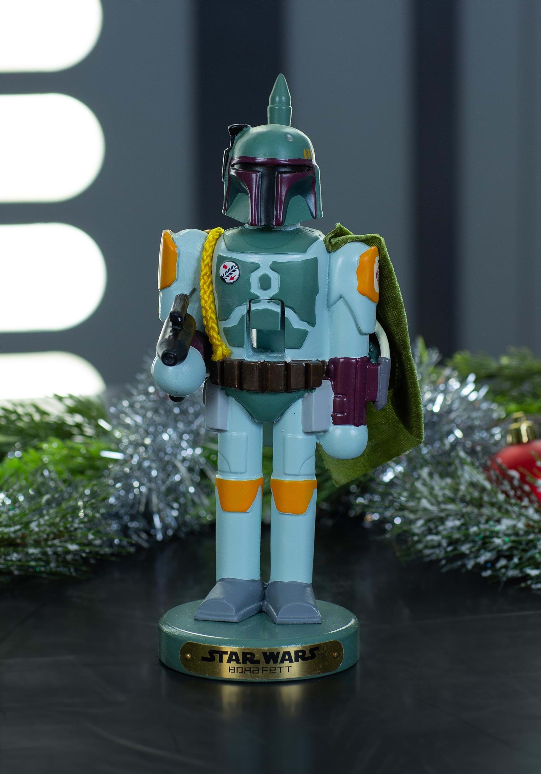 10 Inch Boba Fett Nutcracker | Star Wars Christmas Decorations