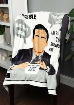 The Office Michael Scott Quotes Throw Blanket-update