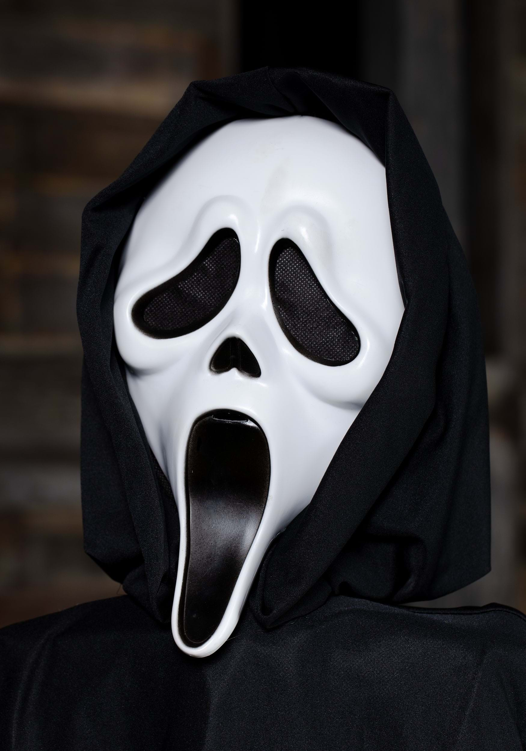 Fun World Inc. Officially Licensed Scream Ghost Face Black Halloween Scary  Costume, Male, Adult Size