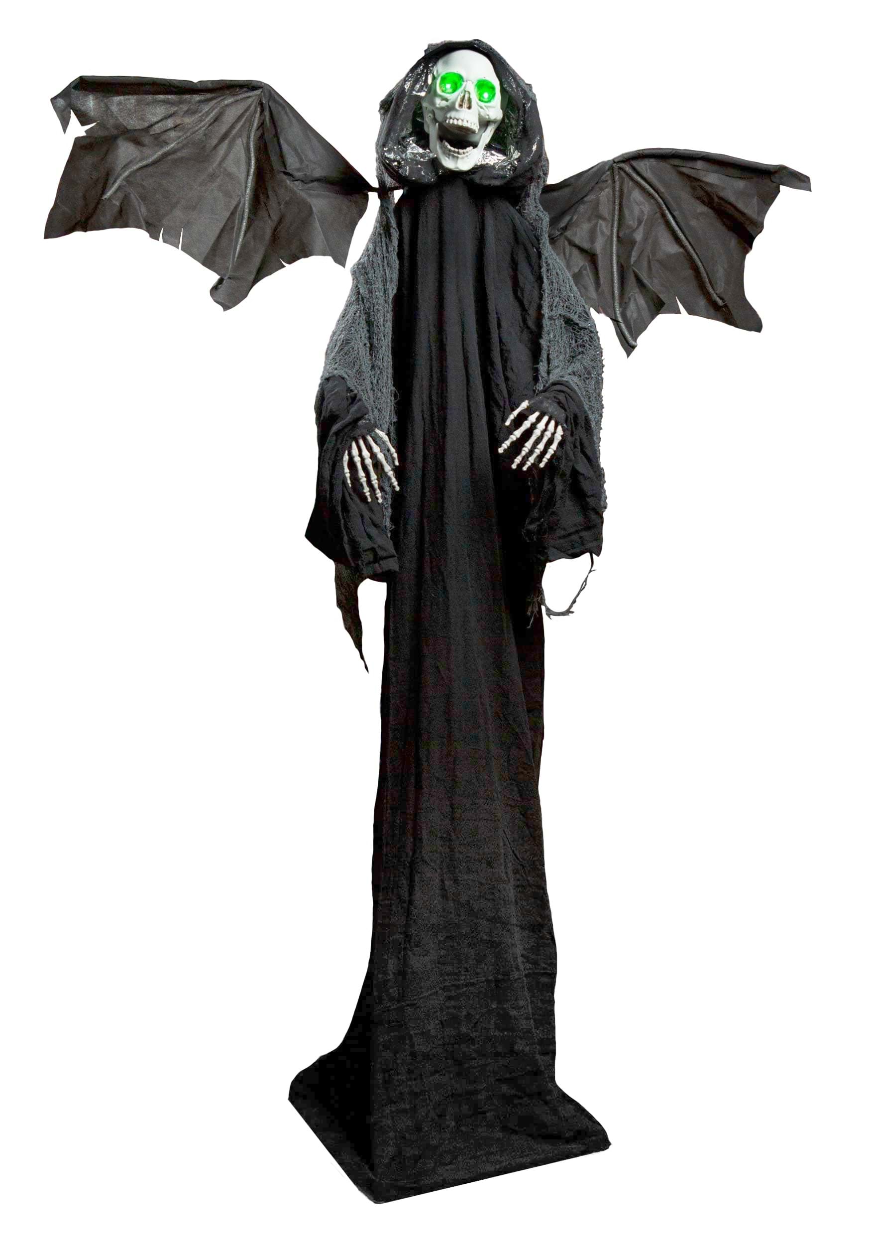 Animated Standing Winged Light up Reaper Prop | Animated Decor