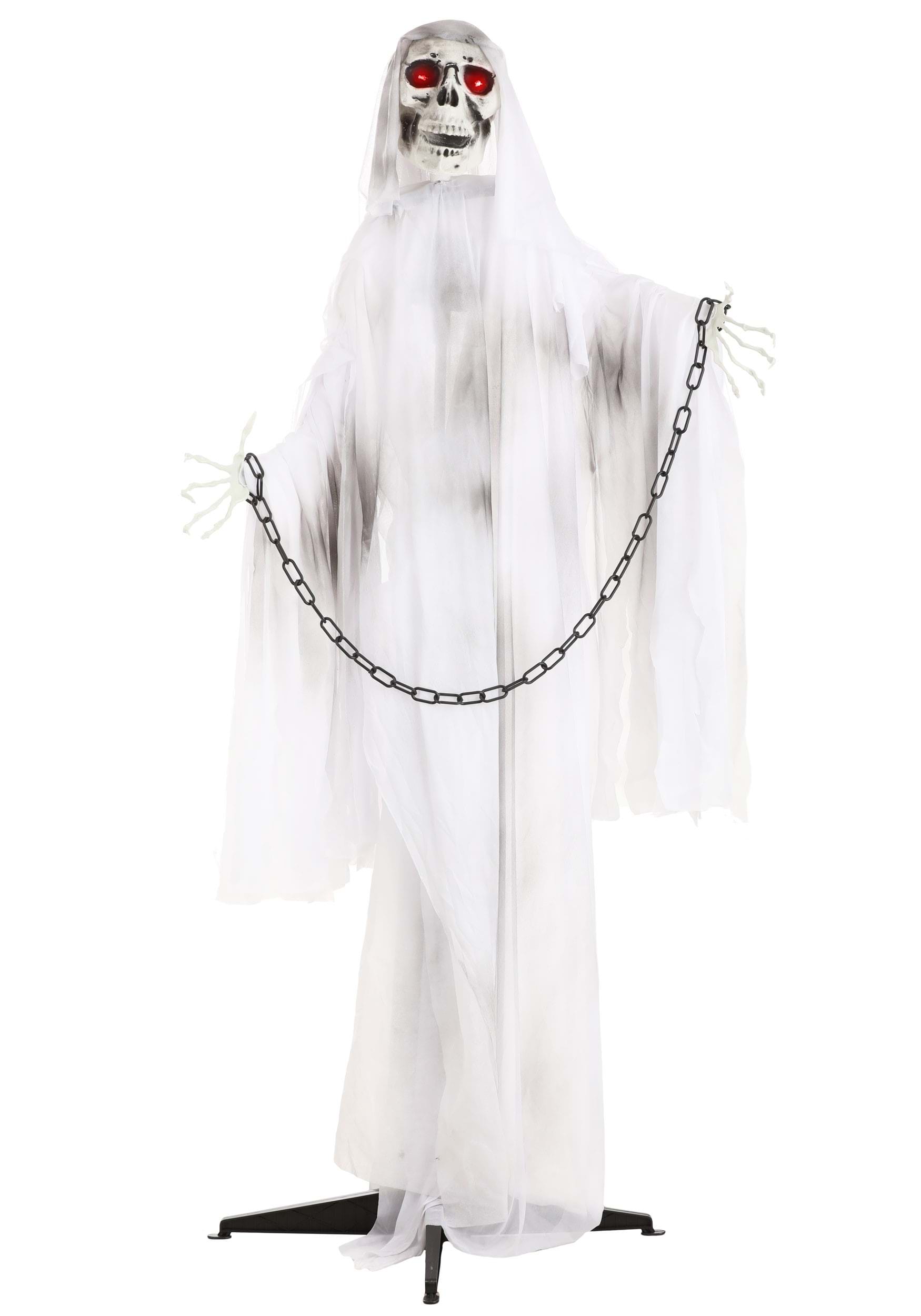 5.5FT Animated Chained Skeleton Ghost Prop , Ghost Decorations