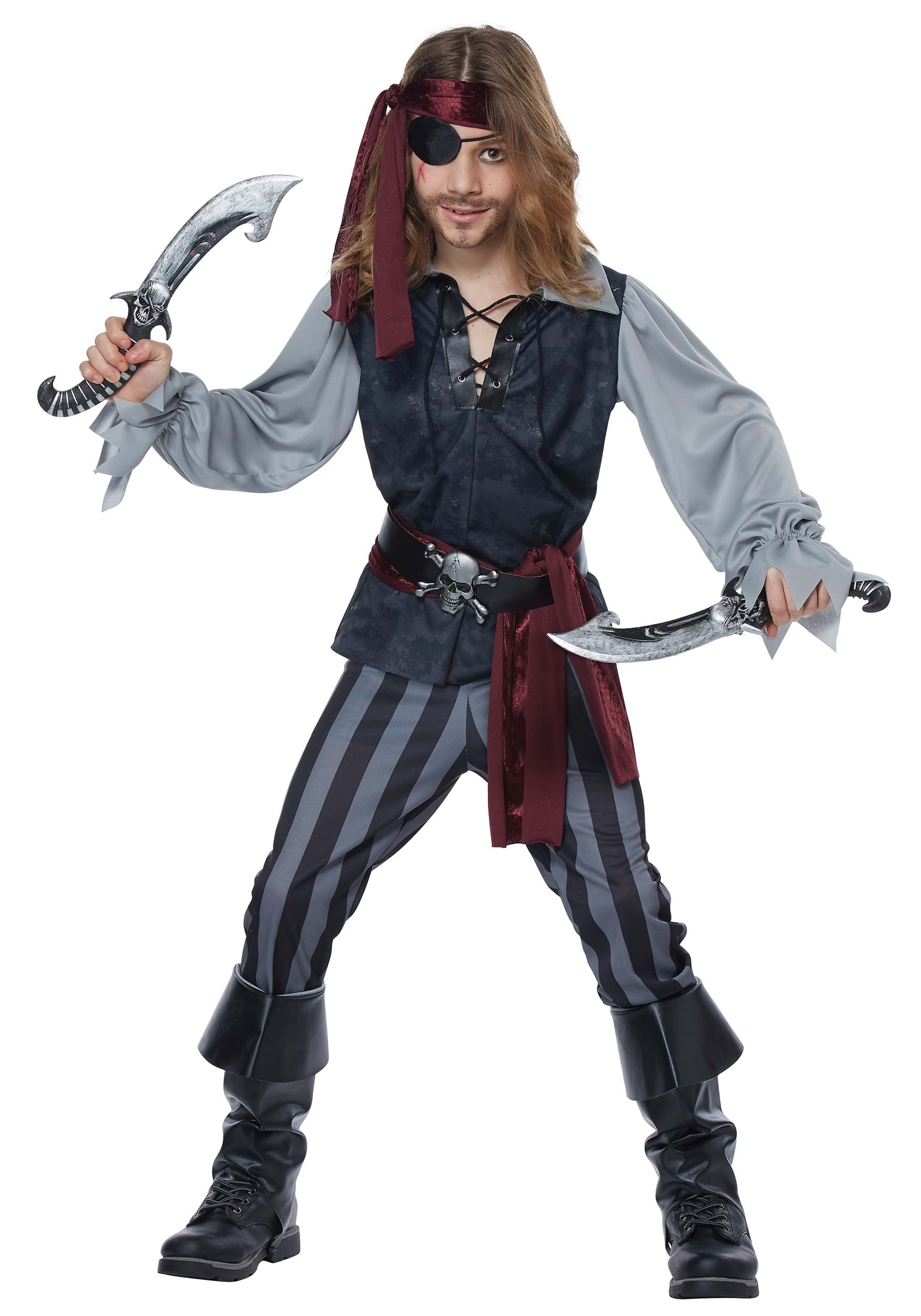 Child Sea Scoundrel Pirate Costume for Boys