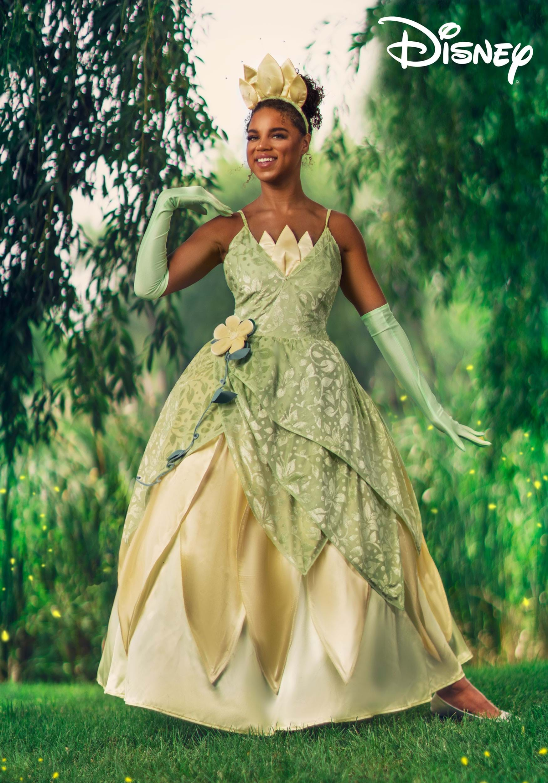 Disney Plus Size Princess And The Frog Tiana Deluxe Costume   Adult Deluxe Tiana Costume 2 