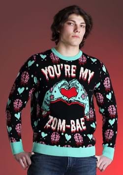 You're My Zom-Bae Valentines Day Adult Sweater-2-0