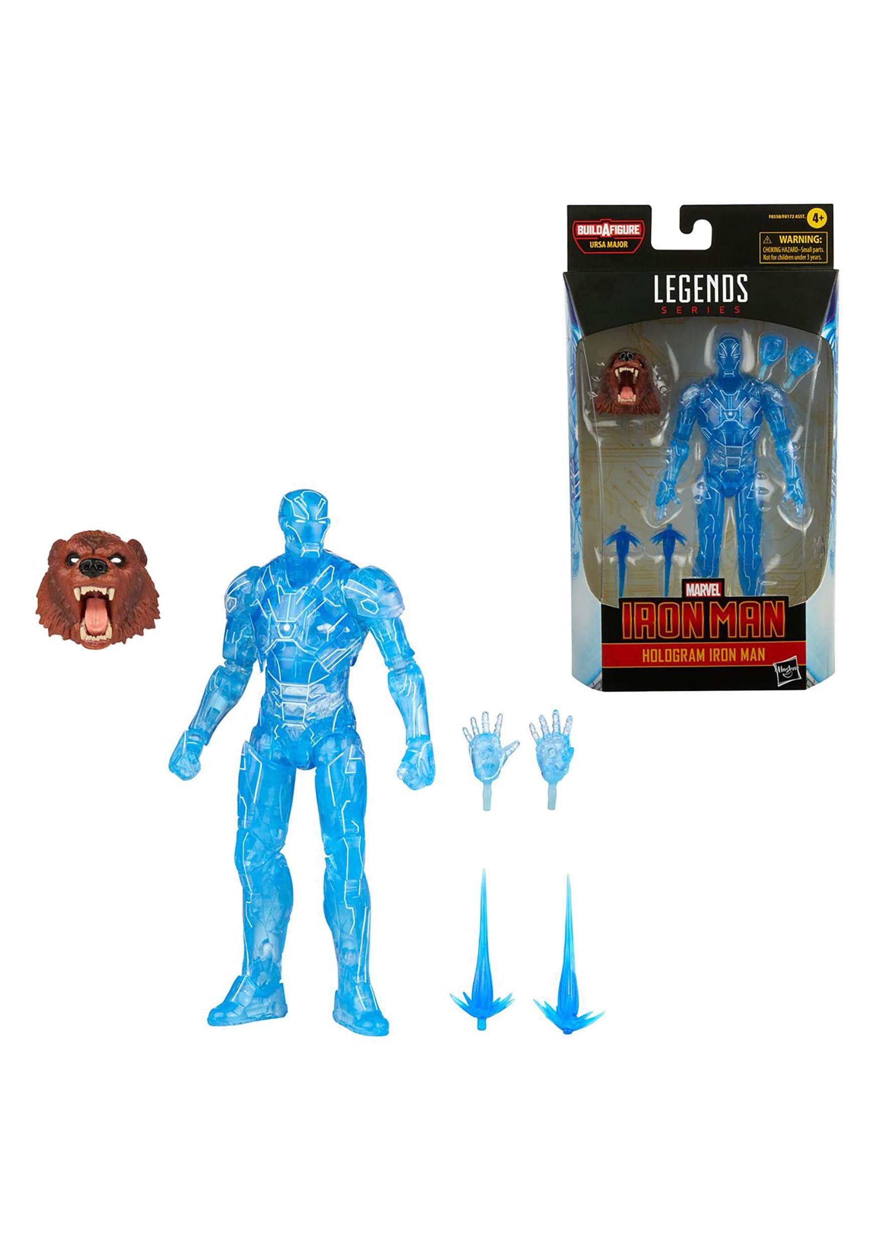 6-Inch Marvel Legends Comic Hologram Iron Man Action Figure
