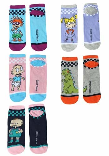 Ladies Rugrats Group 5 Pack Socks