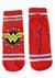 Ladies Red Wonder Woman Logo 5 Pack Socks Alt 3