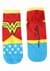 Ladies Red Wonder Woman Logo 5 Pack Socks Alt 5